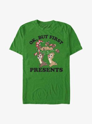 Disney Chip 'N' Dale But First Presents T-Shirt