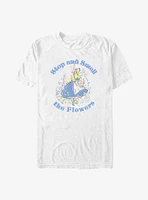 Disney Alice Wonderland Pastel Stop & Smell The Flowers T-Shirt