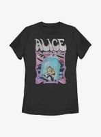 Disney Alice Wonderland Gradient Poster Womens T-Shirt