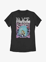 Disney Alice Wonderland Gradient Poster Womens T-Shirt