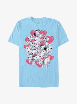 Disney 101 Dalmatians Hearts Group T-Shirt