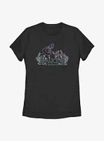 Disney Alice Wonderland Gradient & White Rabbit Womens T-Shirt
