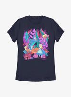 Disney Alice Wonderland And Caterpillar Womens T-Shirt