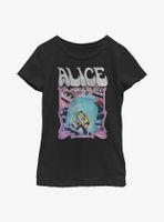 Disney Alice Wonderland Groovy Poster Youth Girls T-Shirt