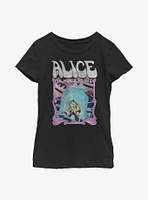 Disney Alice Wonderland Groovy Poster Youth Girls T-Shirt