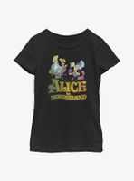 Disney Alice Wonderland Trippy Title Youth Girls T-Shirt