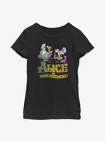 Disney Alice Wonderland Trippy Title Youth Girls T-Shirt