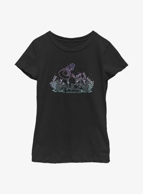Disney Alice Wonderland Gradient & White Rabbit Youth Girls T-Shirt