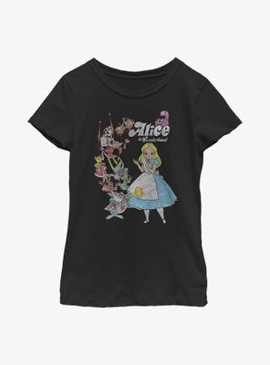 Disney Alice Wonderland Group Youth Girls T-Shirt