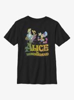 Disney Alice Wonderland Trippy Title Youth T-Shirt