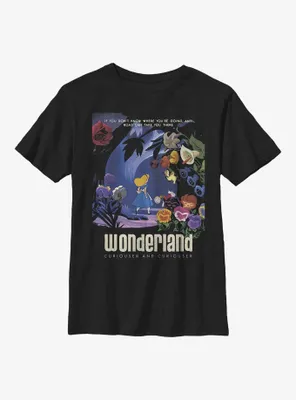 Disney Alice Wonderland Any Road Poster Youth T-Shirt