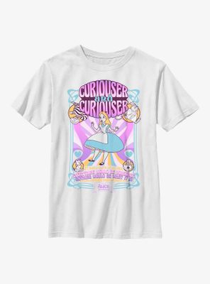 Disney Alice Wonderland Curiouser Psychadelic Youth T-Shirt