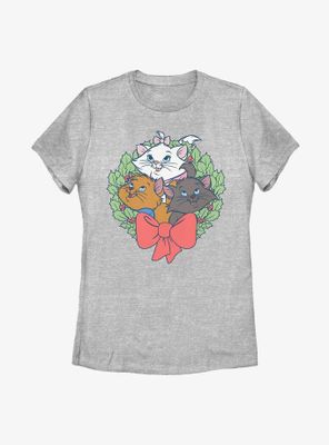 Disney The Aristocats Kitten Wreath Womens T-Shirt
