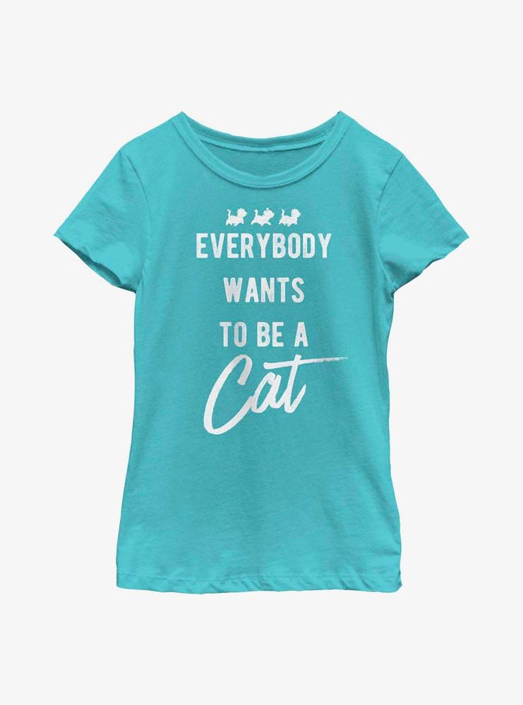 Disney The Aristocats Be A Cat Youth Girls T-Shirt