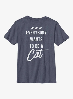 Disney The Aristocats Be A Cat Youth T-Shirt