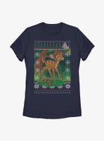 Disney Bambi Stitched Look Womens T-Shirt