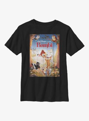 Disney Bambi Beautiful Friendships Poster Youth T-Shirt