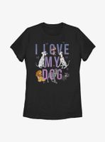 Disney Love My Dog Womens T-Shirt