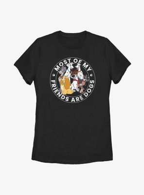 Disney Most Of My Friends Are Dogs Womens T-Shirt