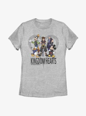 Disney Kingdom Hearts Group Title Womens T-Shirt