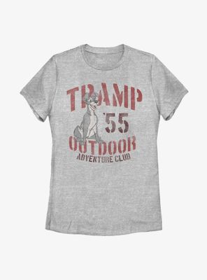 Disney Lady And The Tramp Outdoor Adventure Club Womens T-Shirt