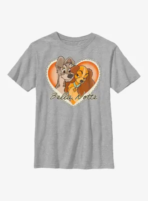 Disney Lady And The Tramp Vintage Bella Notte Youth T-Shirt