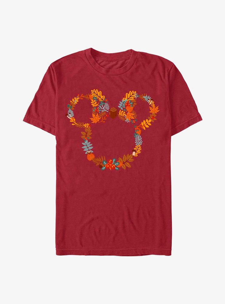 Disney Minnie Mouse Autumn Wreath T-Shirt