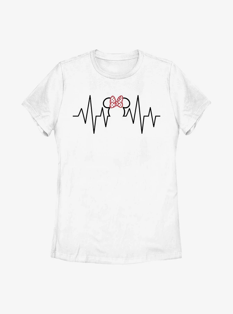 Disney Minnie Mouse Heartline Womens T-Shirt