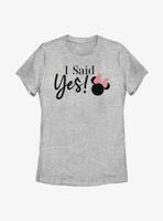 Disney Minnie Mouse I Said Yes! Womens T-Shirt