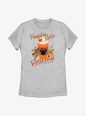 Disney Minnie Mouse Pumpkin Spice Season Womens T-Shirt
