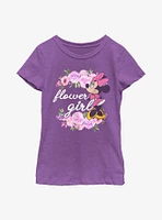 Disney Minnie Mouse Flower Girl Youth Girls T-Shirt