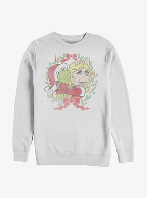 Disney The Muppets Kermit & Miss Piggy Wreath Love Sweatshirt