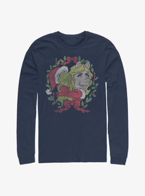 Disney The Muppets Kermit & Miss Piggy Wreath Love Long-Sleeve T-Shirt