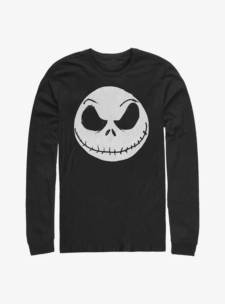 Disney The Nightmare Before Christmas Big Face Jack Skellington Long-Sleeve T-Shirt