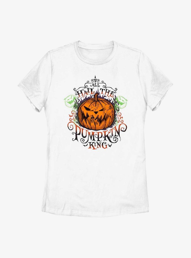 Disney The Nightmare Before Christmas All Hail Pumpkin King Womens T-Shirt
