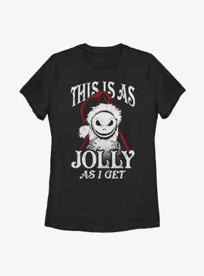 Disney The Nightmare Before Christmas Jolly Santa Jack Womens T-Shirt