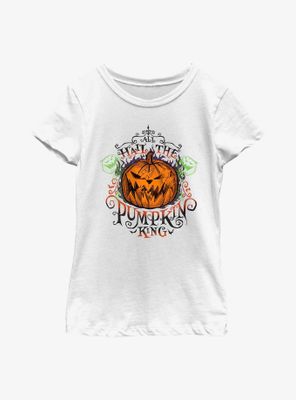 Disney The Nightmare Before Christmas All Hail Pumpkin King Youth Girls T-Shirt