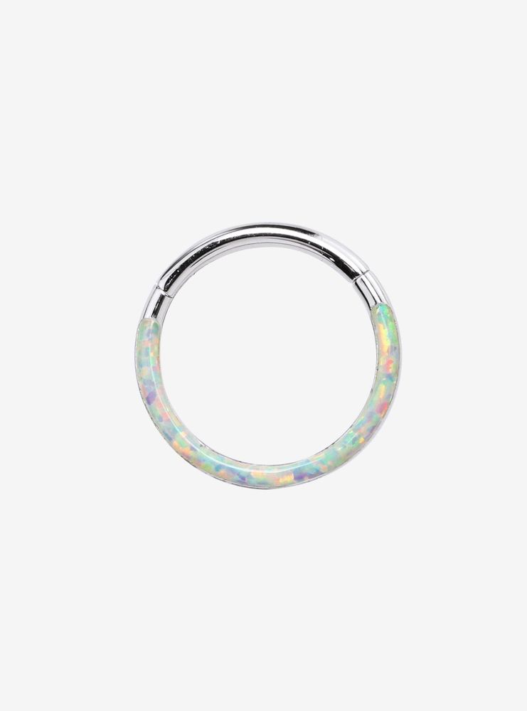 16G Steel Opal Finish Hinged Clicker