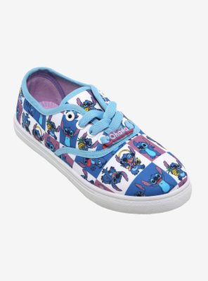 Disney Lilo & Stitch Grid Lace-Up Sneakers