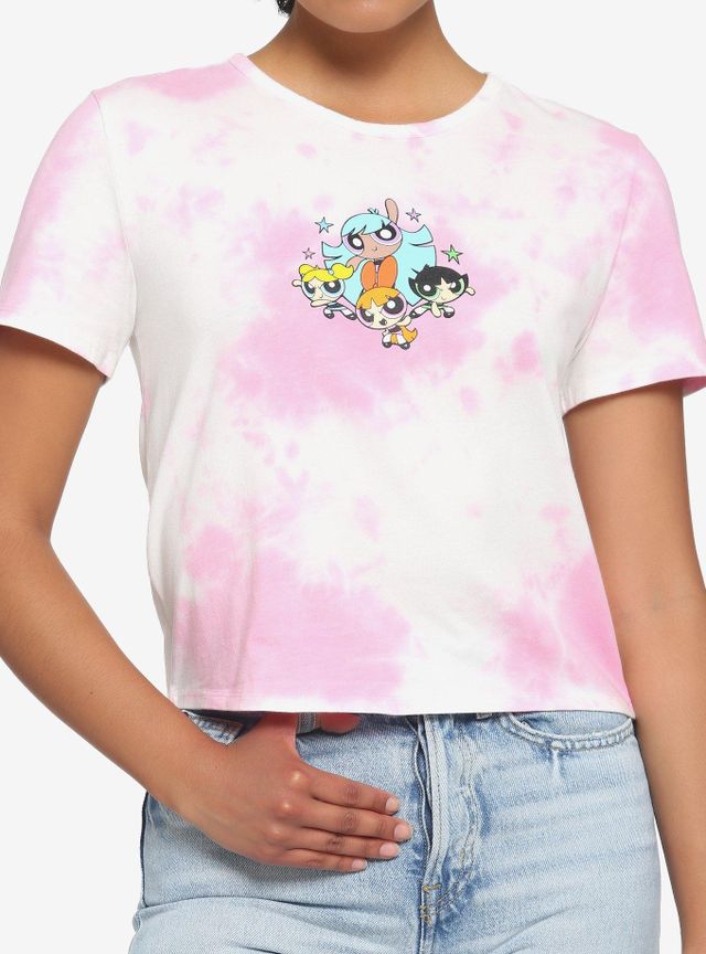 Hot Topic Hello Kitty Chibi Tie-Dye Boyfriend Fit Girls T-Shirt