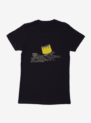 Where The Wild Things Are Crown Doodle Womens T-Shirt