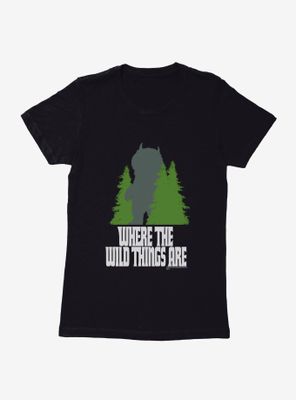 Where The Wild Things Are Hiding Forest Womens T-Shirt