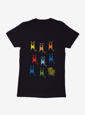 Where The Wild Things Are Rainbow Max Womens T-Shirt