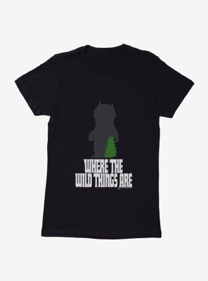Where The Wild Things Are Silhouette Womens T-Shirt