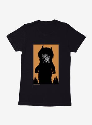 Where The Wild Things Are Spooky Silhouette Womens T-Shirt