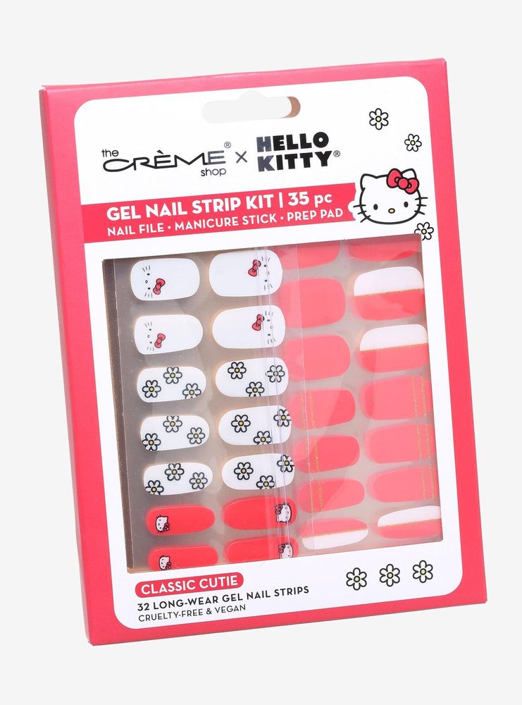 The Creme Shop Hello Kitty Red Gel Nail Strips Set