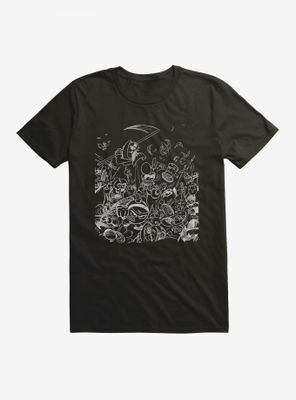 Grim Adventures Of Billy And Mandy Sketch Art T-Shirt