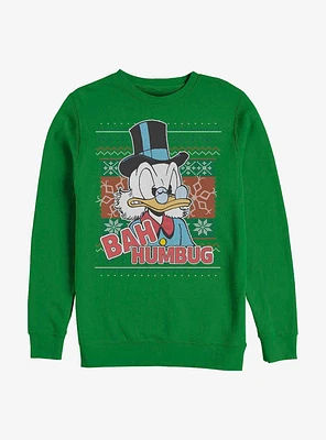 Disney Ducktales Bah Humbug Scrooge Crew Sweatshirt