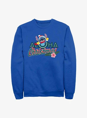 Disney Lilo & Stitch Aloha Christmas Crew Sweatshirt