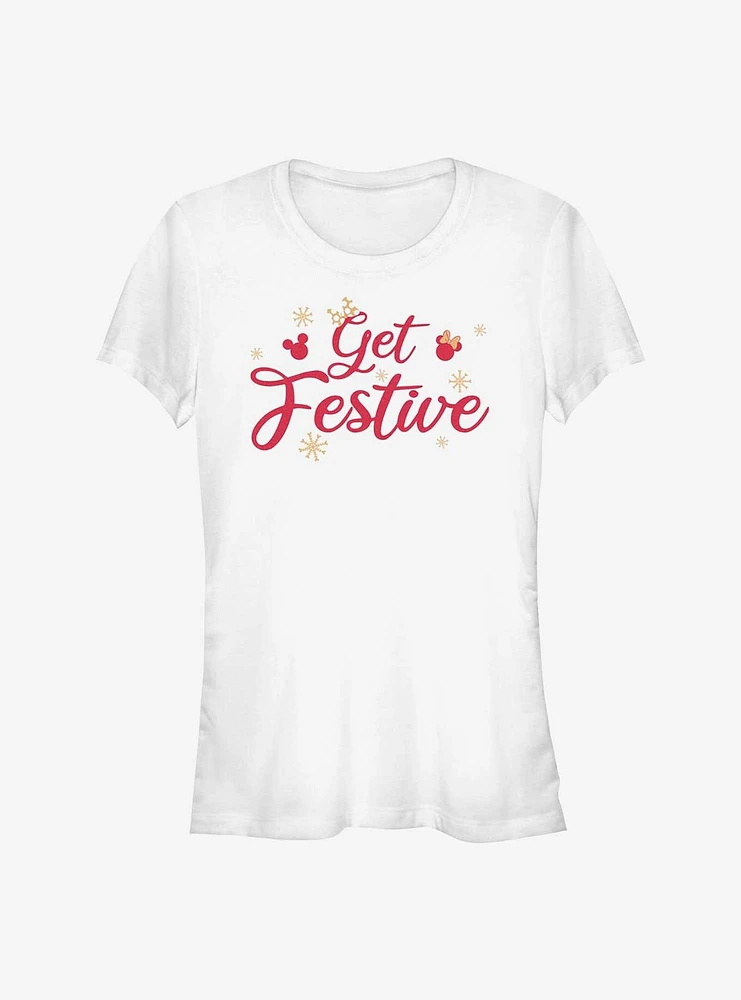 Disney Mickey Mouse Get Festive Girls T-Shirt